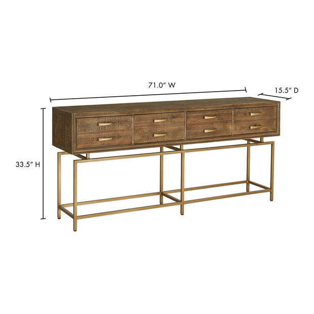 Moe’s Home Collection Annecy Reclaimed Wood Console Table