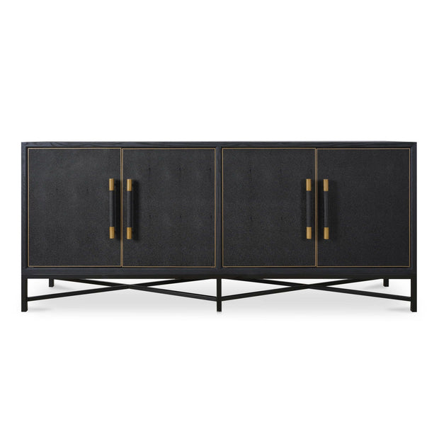 Moe's Home Collection Mako Black Shagreen Sideboard