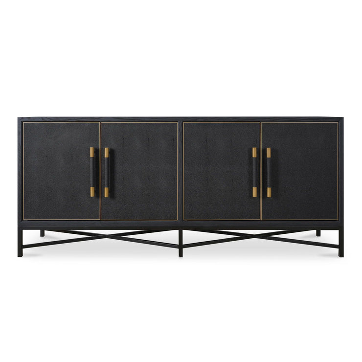 Moe's Home Collection Mako Black Shagreen Sideboard