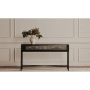 Moe’s Home Collection Mako Black Shagreen Console Table