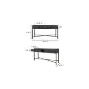Moe’s Home Collection Mako Black Shagreen Console Table