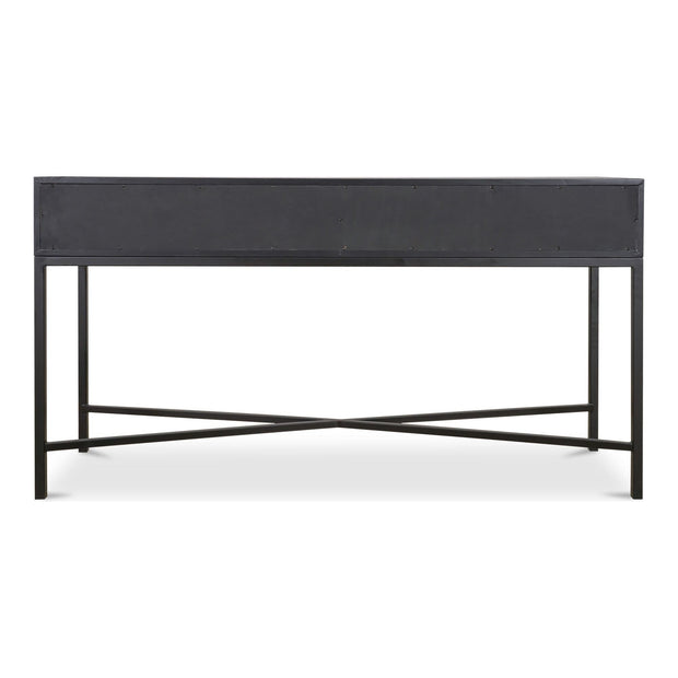 Moe’s Home Collection Mako Black Shagreen Console Table