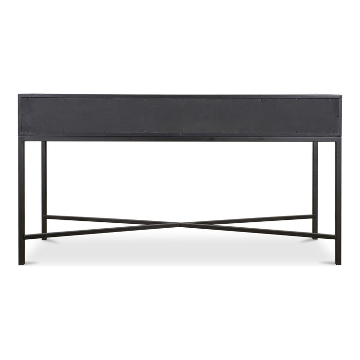 Moe’s Home Collection Mako Black Shagreen Console Table