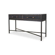 Moe’s Home Collection Mako Black Shagreen Console Table