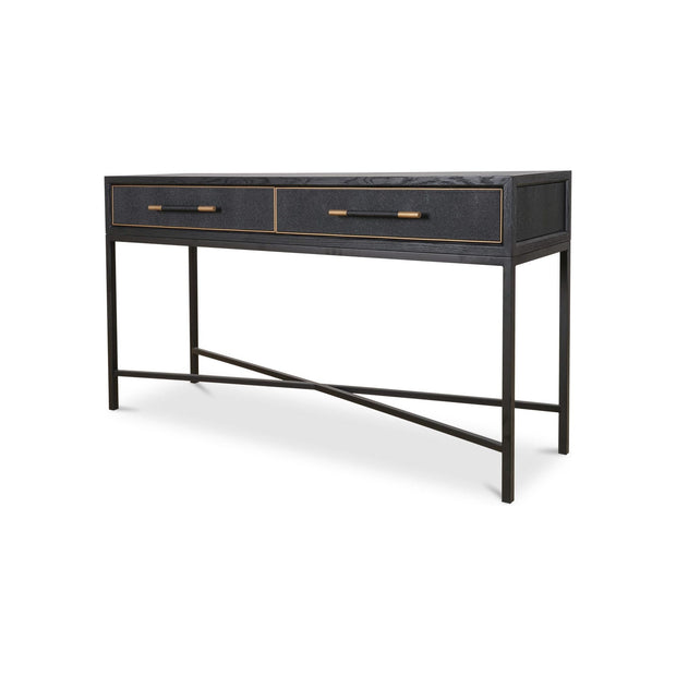 Moe’s Home Collection Mako Black Shagreen Console Table