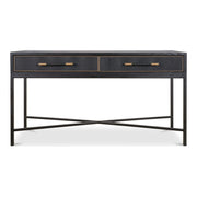 Moe’s Home Collection Mako Black Shagreen Console Table