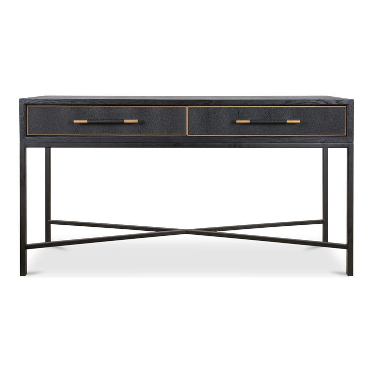 Moe’s Home Collection Mako Black Shagreen Console Table