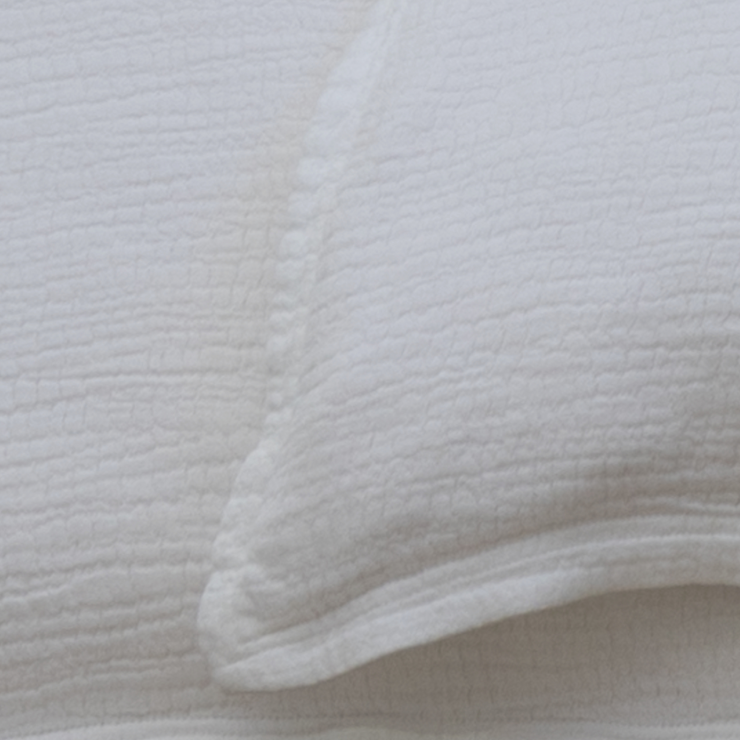 Pom Pom at Home Waverly White Cotton Duvet Set  ~ Available in Twin, Queen and King Sizes