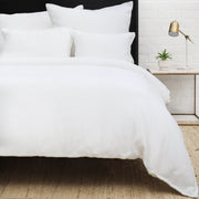 Pom Pom at Home Waverly White Cotton Duvet Set  ~ Available in Twin, Queen and King Sizes