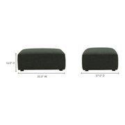Moe’s Home Collection Romy Dark Green Ottoman
