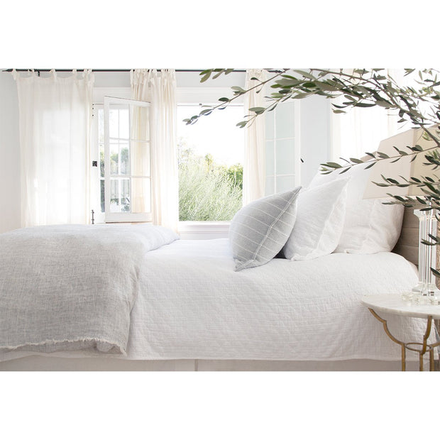 Pom Pom at Home Ojai White Matelasse Coverlet and Pillow Shams ~ Available in Twin, Queen and King Sizes