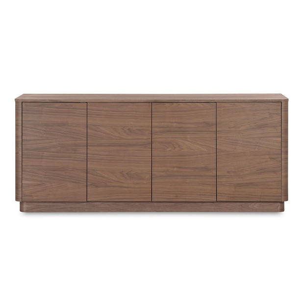 Moe's Home Collection Round Off Walnut Brown Sideboard