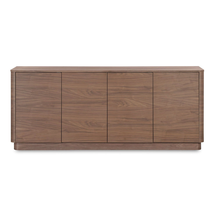 Moe's Home Collection Round Off Walnut Brown Sideboard