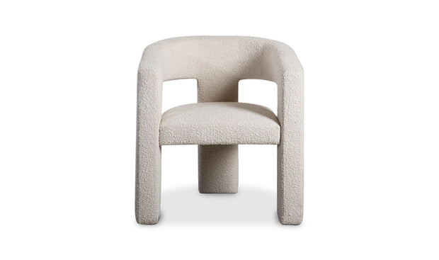Moe's Home Collection Elo White Boucle Chair