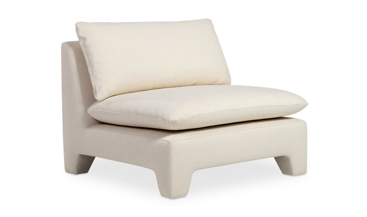 Moe's Home Collection Estelle Cream Lounge Chair