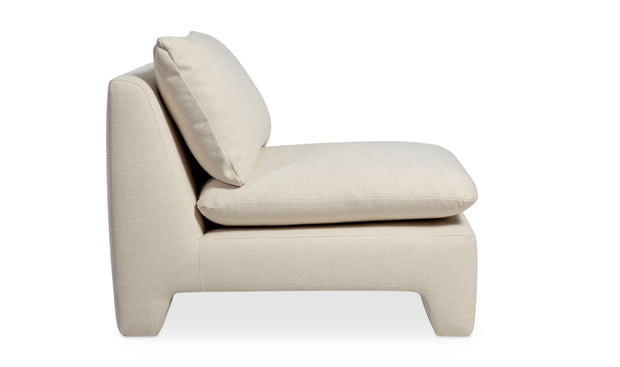 Moe's Home Collection Estelle Cream Lounge Chair
