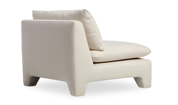 Moe's Home Collection Estelle Cream Lounge Chair