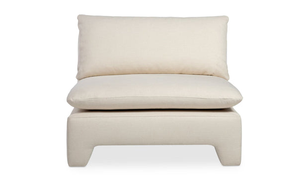 Moe's Home Collection Estelle Cream Lounge Chair