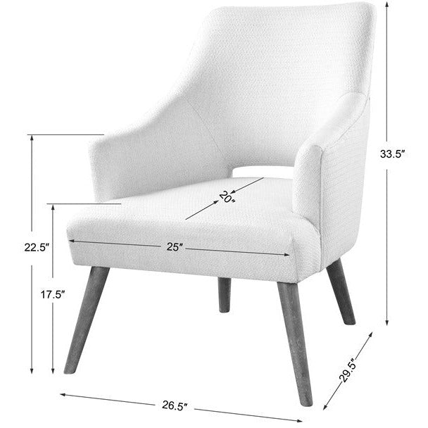 Uttermost Dree Chenille Modern Accent Chair