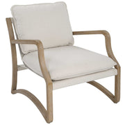 Uttermost Melora Natural Linen Sling Seat Modern Accent Chair