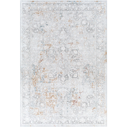 Surya Rugs Carmel Collection Taupe, Blue, Light Gray, Off White, Mustard & Brown Area  Rug CRL-2313