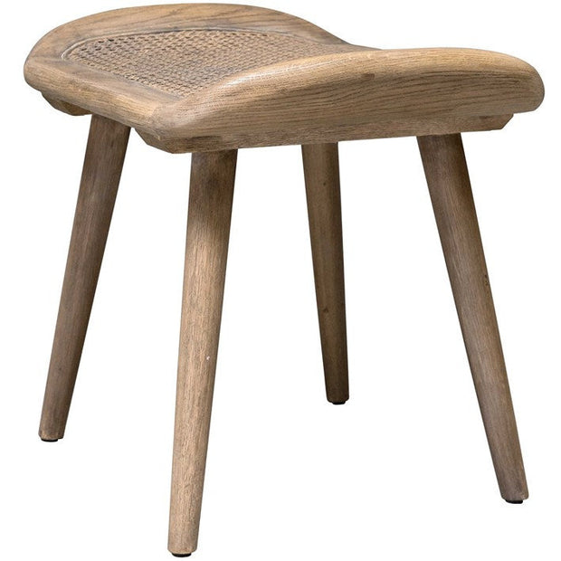 Uttermost Arne Woven Straw Seat Wood Small Bench