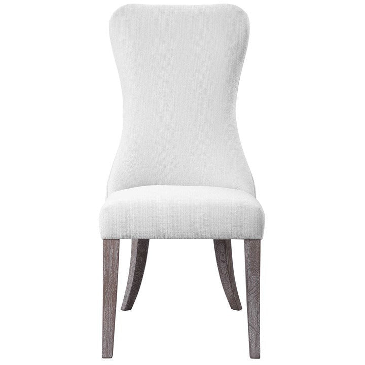 Uttermost Caledonia Off White Performance Fabric Armless Accent Chair
