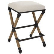 Uttermost Firth Oatmeal Performance Fabric Counter Stool