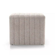 Four Hands Augustine Channeled Ottoman 21" ~ Orly Natural Upholstered Fabric
