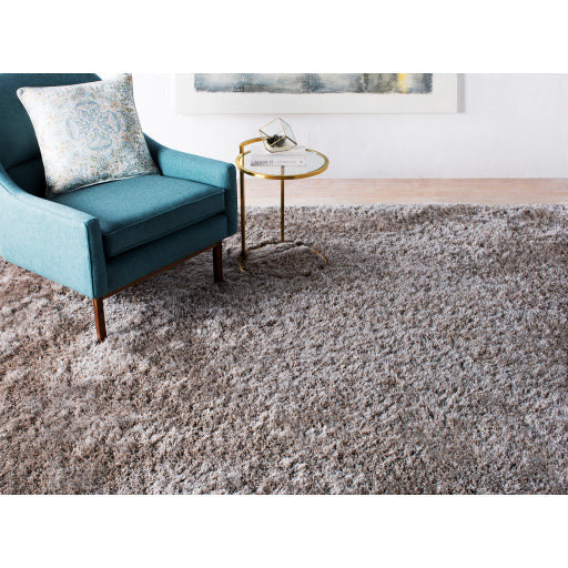 Surya Rugs Grizzly Collection Gray Plush Pile Area Rug GRIZZLY-6
