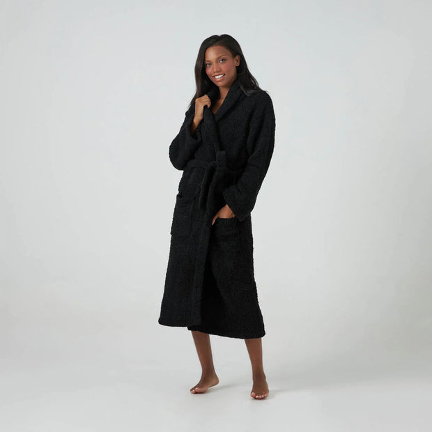Kashwere Ultra Soft Signature Shawl Collar Robe Available In White, Crème, Ice Blue, Slate & Black