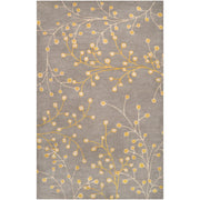 Surya Rugs Athena Collection Charcoal, Taupe & Mustard Area Rug ATH-5060