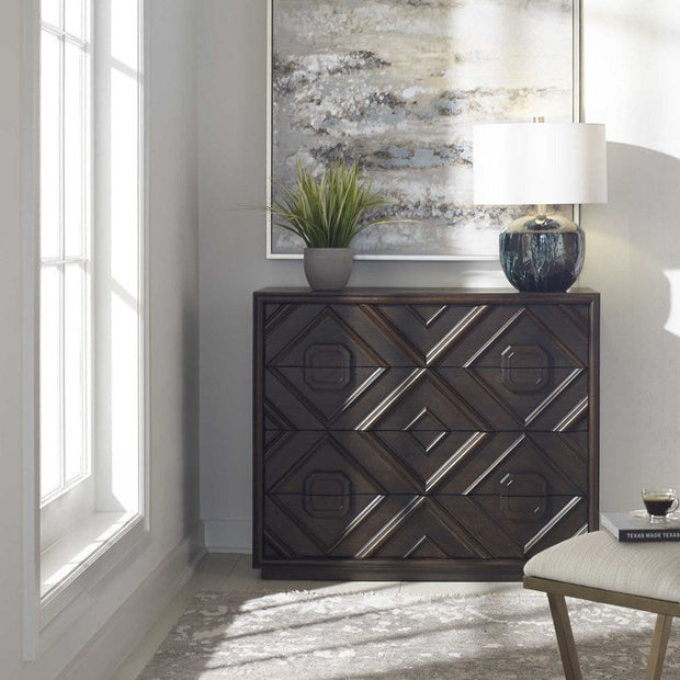 Uttermost Mindra Transitional 4 Drawer Accent Chest