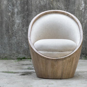Uttermost Noemi Flax Linen Accent Chair