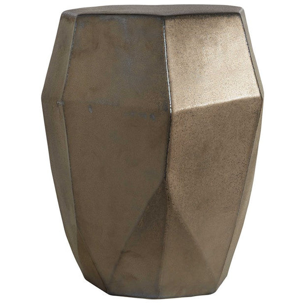 Uttermost Maquette Golden Bronze Ceramic Garden Stool
