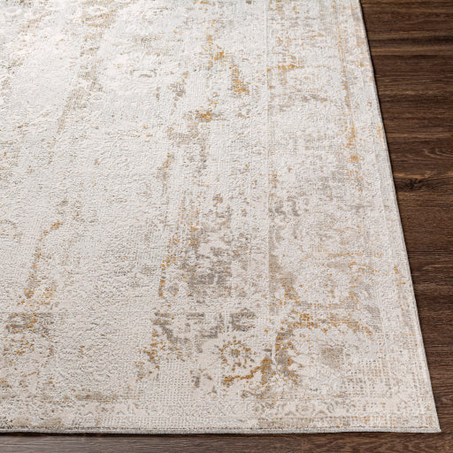 Surya Rugs Carmel Collection Light Gray, Off White, Gray, Mustard & Brown Area Rug CRL-2305