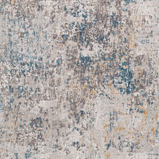 Surya Rugs Carmel Collection Taupe, Blue, Light Gray, Off White, Mustard & Brown Area  Rug CRL-2314