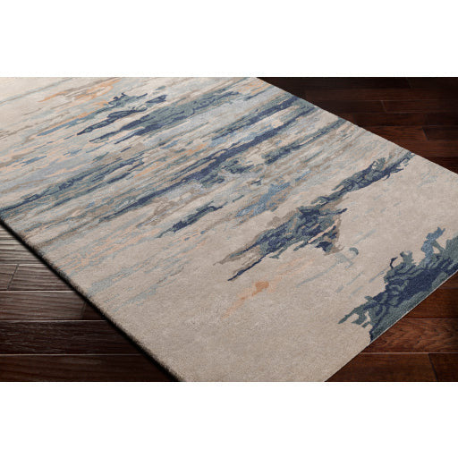 Surya Rugs Kavita Collection Gray, Blue, Teal, Brown & Beige Area Rug KVT-2302