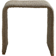 Uttermost Calabria Woven Seagrass With Mango Wood Plinth Base End Table