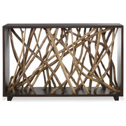 Uttermost Teak Maze Gathered Branches Rustic Modern Wood Console Table