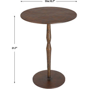 Uttermost Industria Copper Bronzed Finished Iron Accent Table
