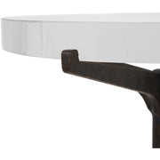 Uttermost Forge Modern Round Accent Table