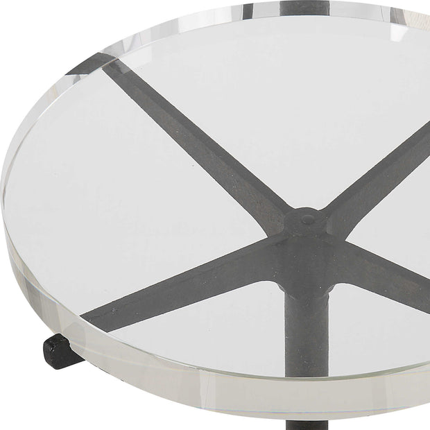 Uttermost Forge Modern Round Accent Table