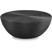 Uttermost Bongo Black Natural Rattan Round Coffee Table