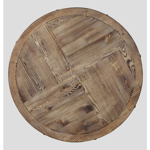 Uttermost Kumberlin Fir Wood Rustic Modern Side Table