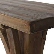 Uttermost Genessis Reclaimed Fir Wood Rustic Modern Console Table