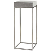 Uttermost Jude Concrete Top With Stainless Steel Modern Plant Stand