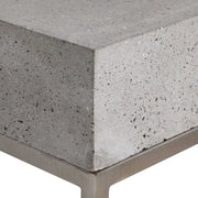 Uttermost Jude Concrete Top With Stainless Steel Modern Plant Stand