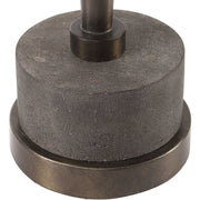 Uttermost Masika Natural Gray Concrete With Bronze Steel Drink Table