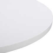 Uttermost Kabarda Glossy White Wood Round Accent Table